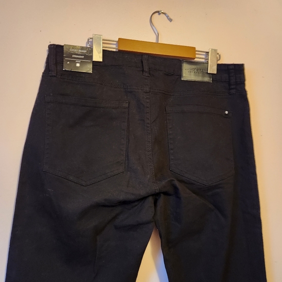 Lucky Brand Men's Black Straight Leg Cotton Canvas Chino Pants Size 33x32 NWT - Picture 7 of 16